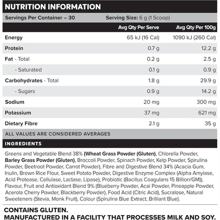 Muscle Nation Daily Greens 180g