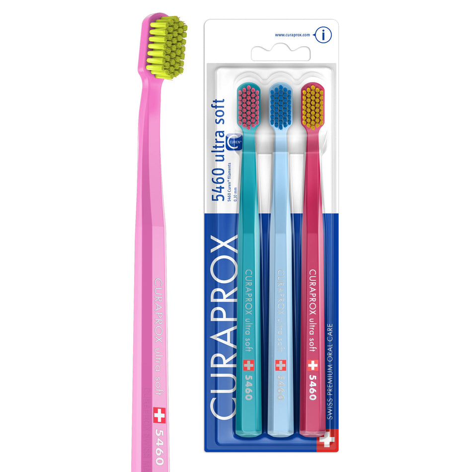 Curaprox 5460 Ultra Soft Toothbrush Trio Pack