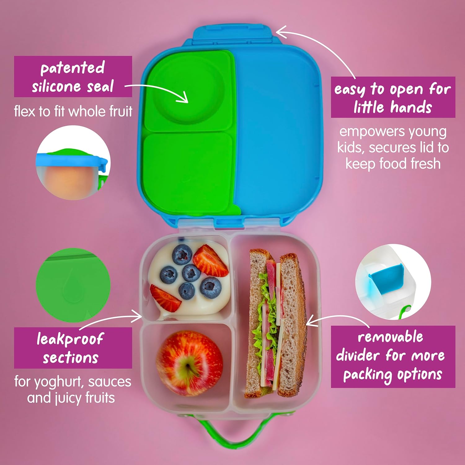 B.box Mini Lunchbox 1lt - Ocean Breeze