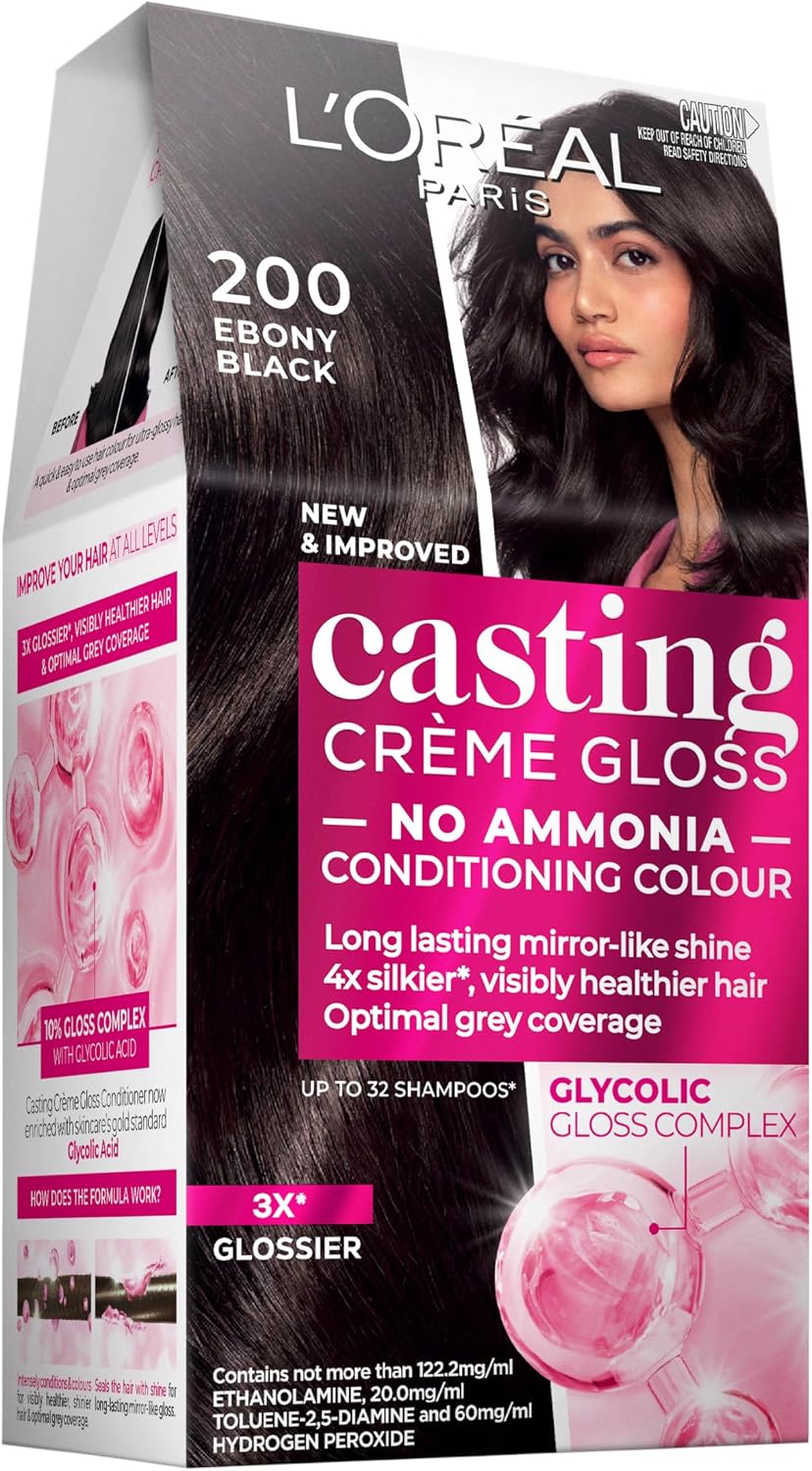 L'Oréal Paris Casting Crème Gloss  200 Ebony Black Semi-Permanent Hair Colour