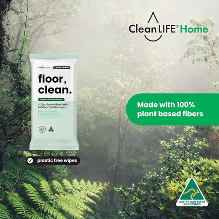 CleanLIFE Floor Clean Wipes 40pk