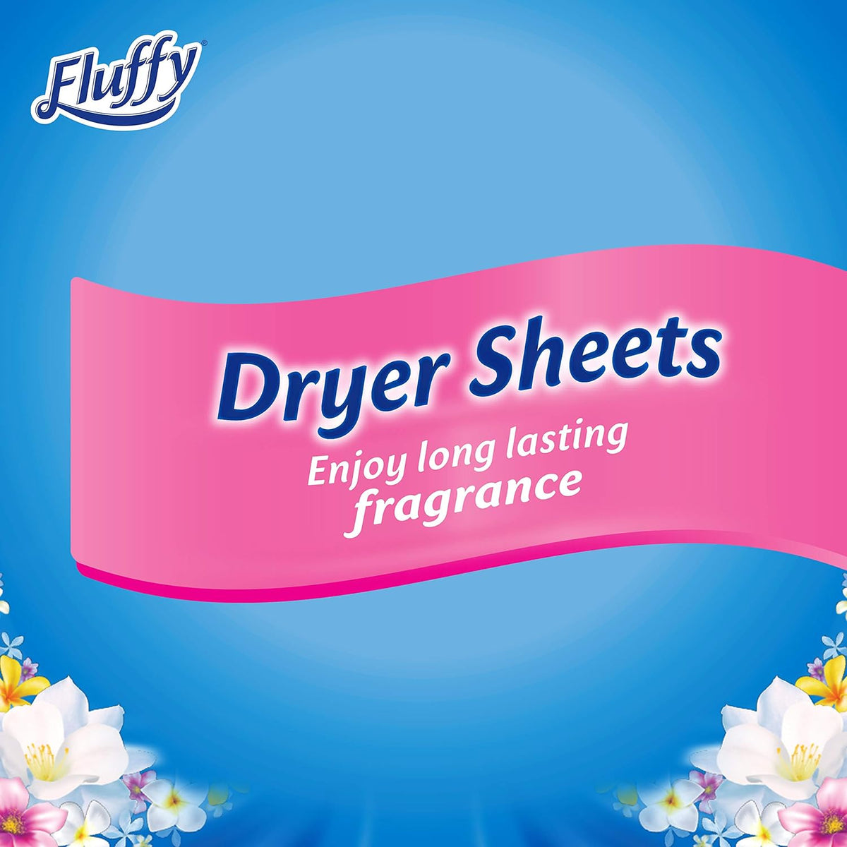 Fluffy Fabric Softener Dryer Sheets Field flowers 40 Pack