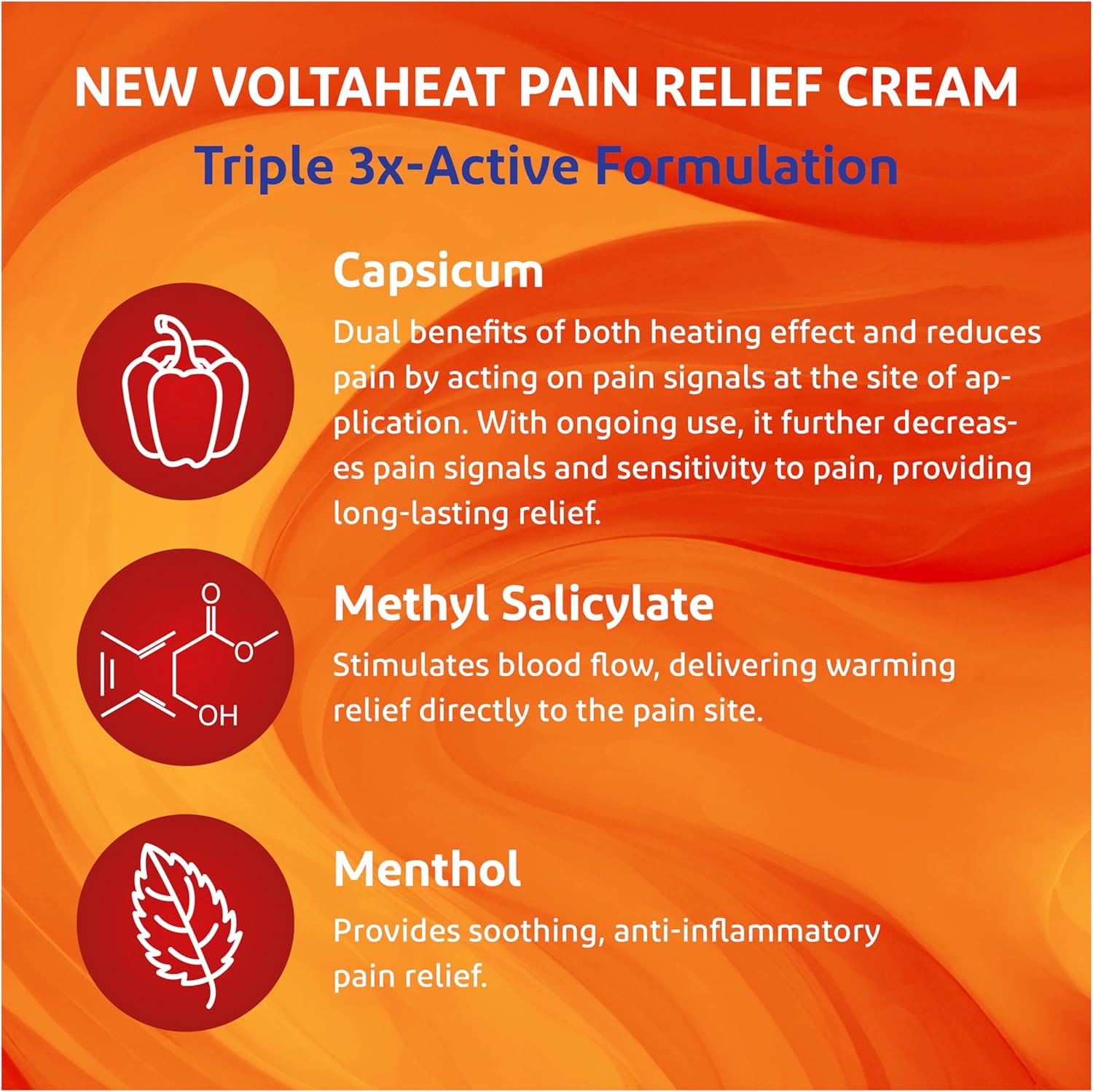 VoltaHeat Pain Relief Cream 150g