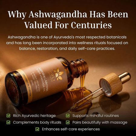 Holy Sanity Ashwagandha Body Massage Oil 50ML
