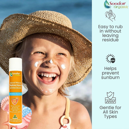 SOODOX Natural Mineral Sunscreen 6 Months to 6 Years SPF50 100g