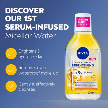 Nivea Brightening Serum Micellar Water 400ml