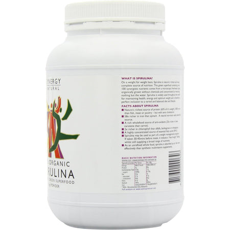 Synergy Natural Organic Spirulina Powder 1kg