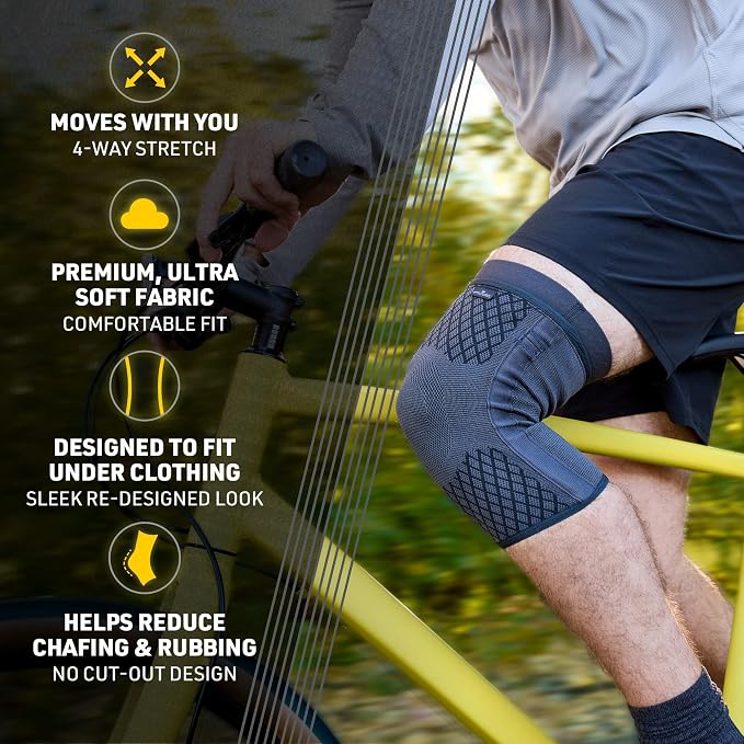 Futuro Premium Compression Knee Sleeve With Stabilizers Medium