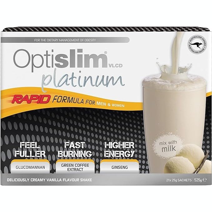 Optislim VLCD Platinum Vanilla Shake 21x25g Sachets