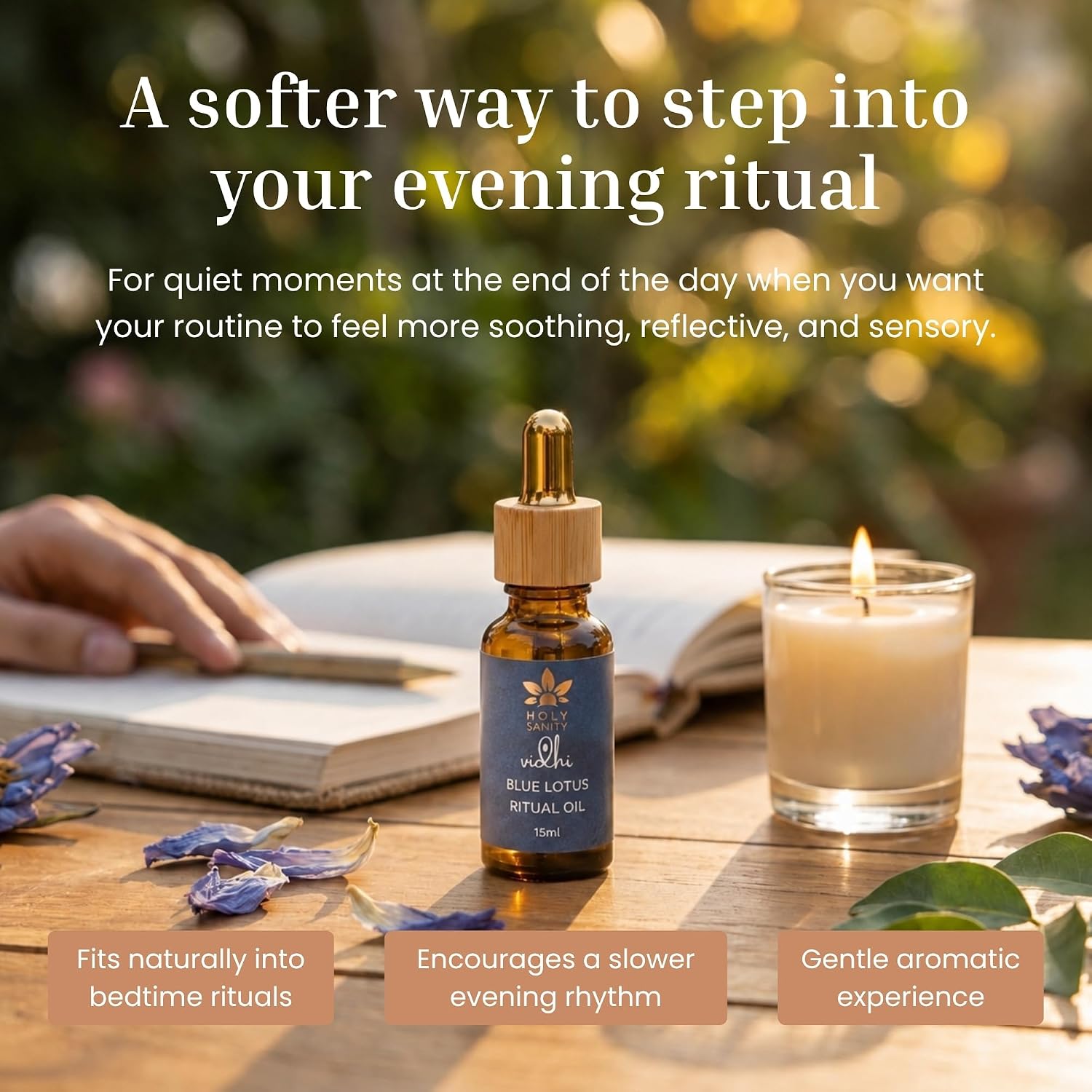 Holy Sanity Vidhi Blue Lotus Ritual Oil 50ML