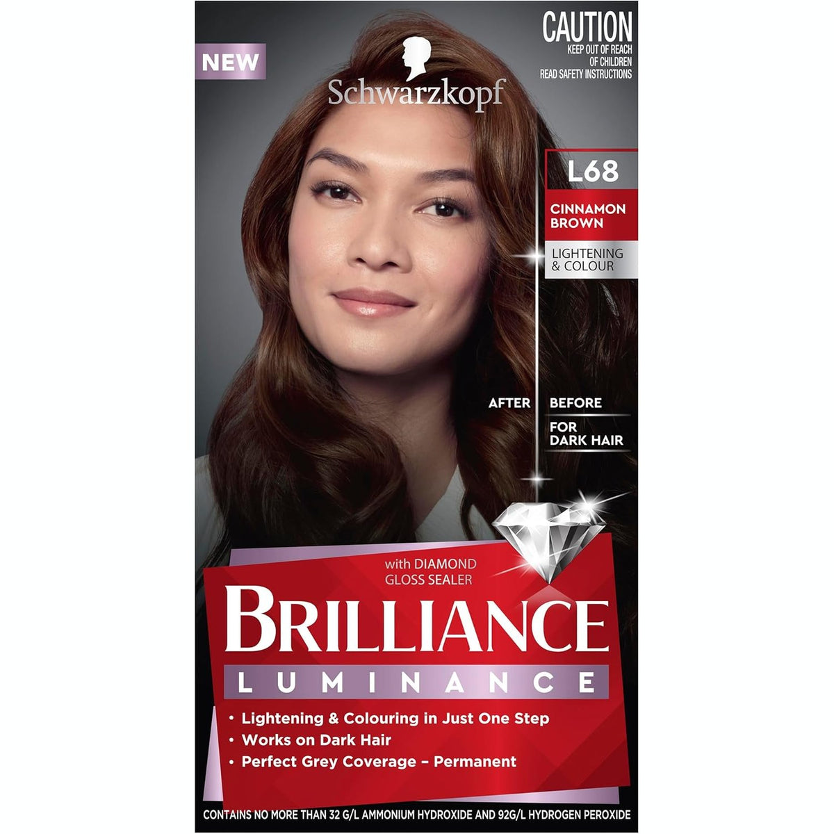 Schwarzkopf Brilliance L68 Cinnamon Brown