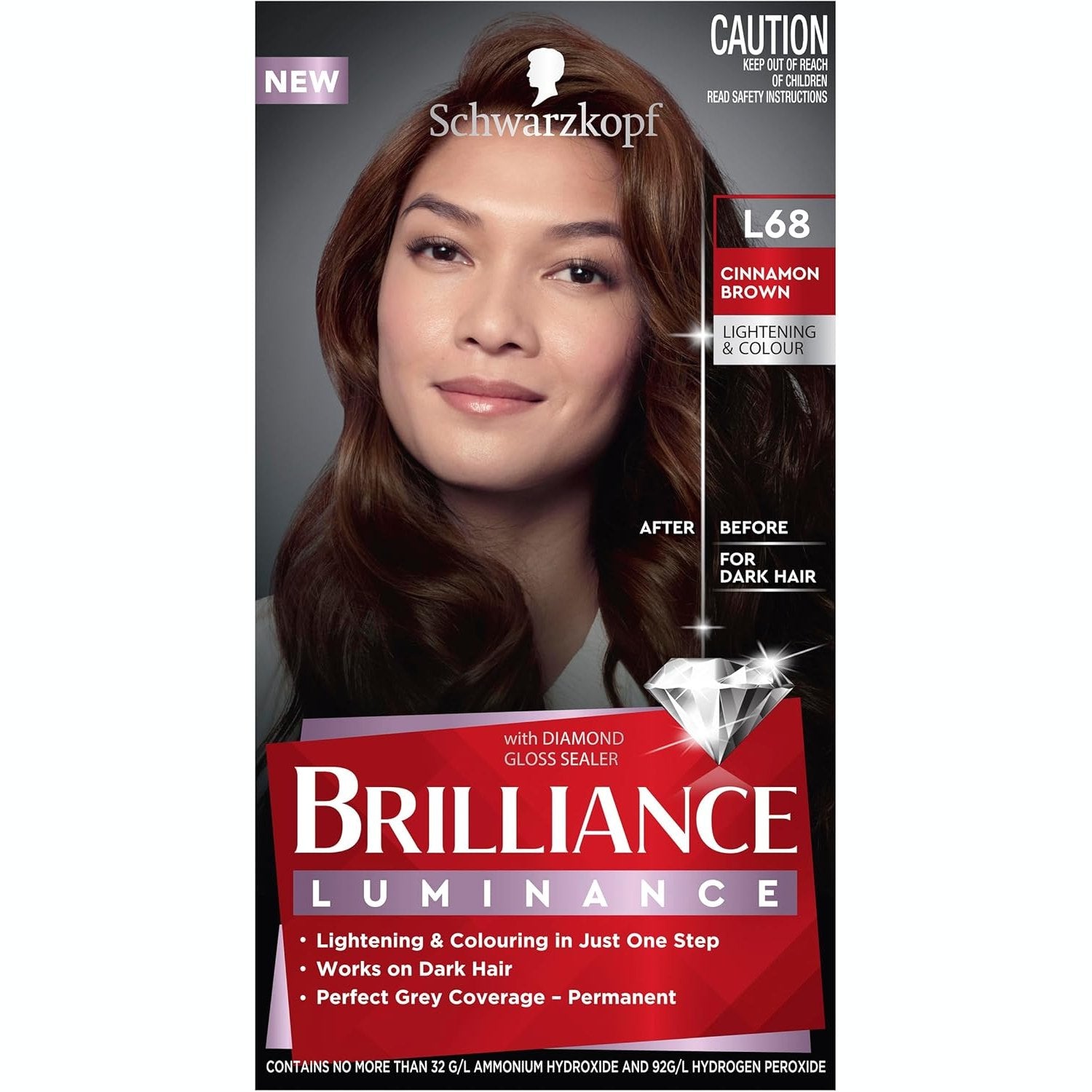Schwarzkopf Brilliance L68 Cinnamon Brown