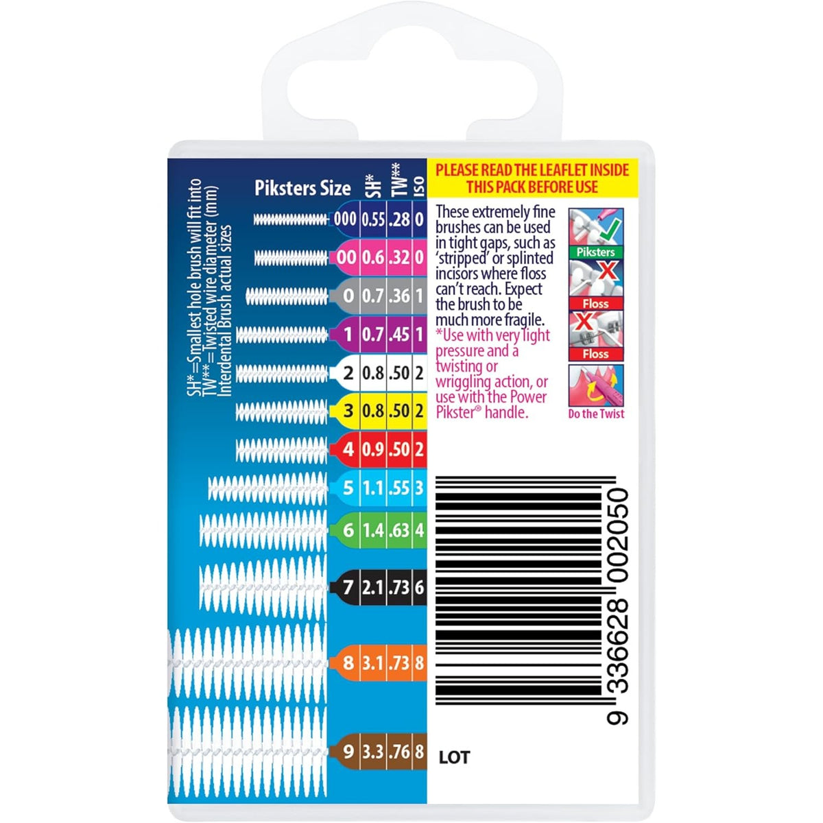 Piksters Interdental Brushes Black Size 7 40 Pack