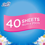 Fluffy Fabric Softener Dryer Sheets Field flowers 40 Pack