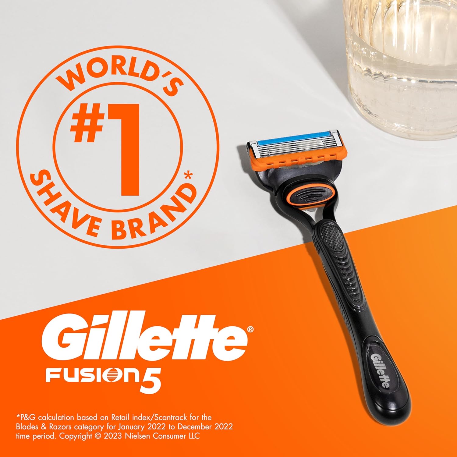 Gillette Fusion5 Razor Handle + 4 Cartridges 1 Pack