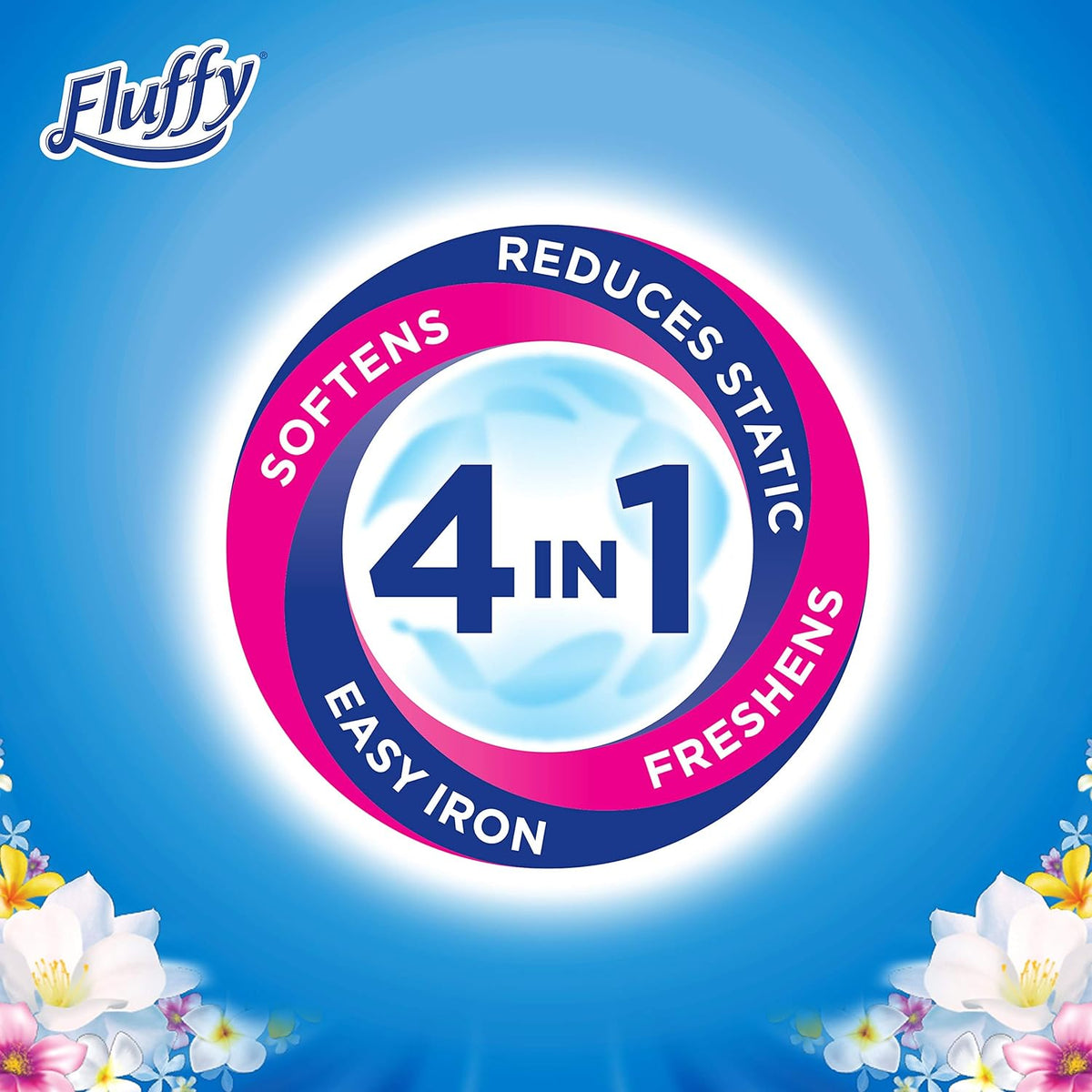 Fluffy Fabric Softener Dryer Sheets Field flowers 40 Pack