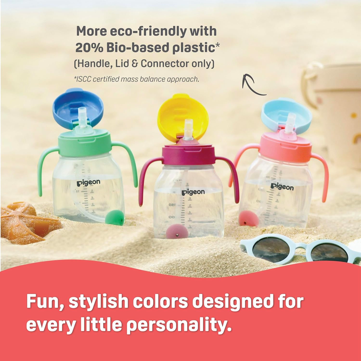 Pigeon Startouch Straw Cup + Gravity Ball Berry Blast 250ml