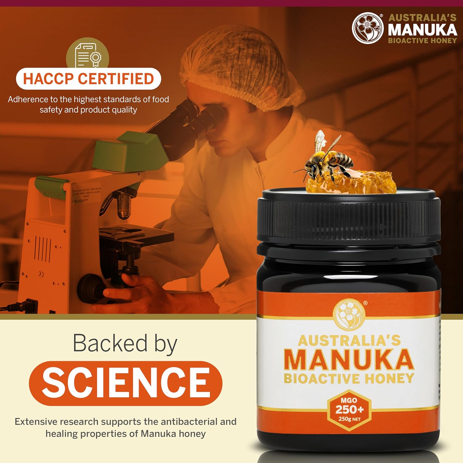 Australia's Manuka Bioactive Honey MGO250+ 250g