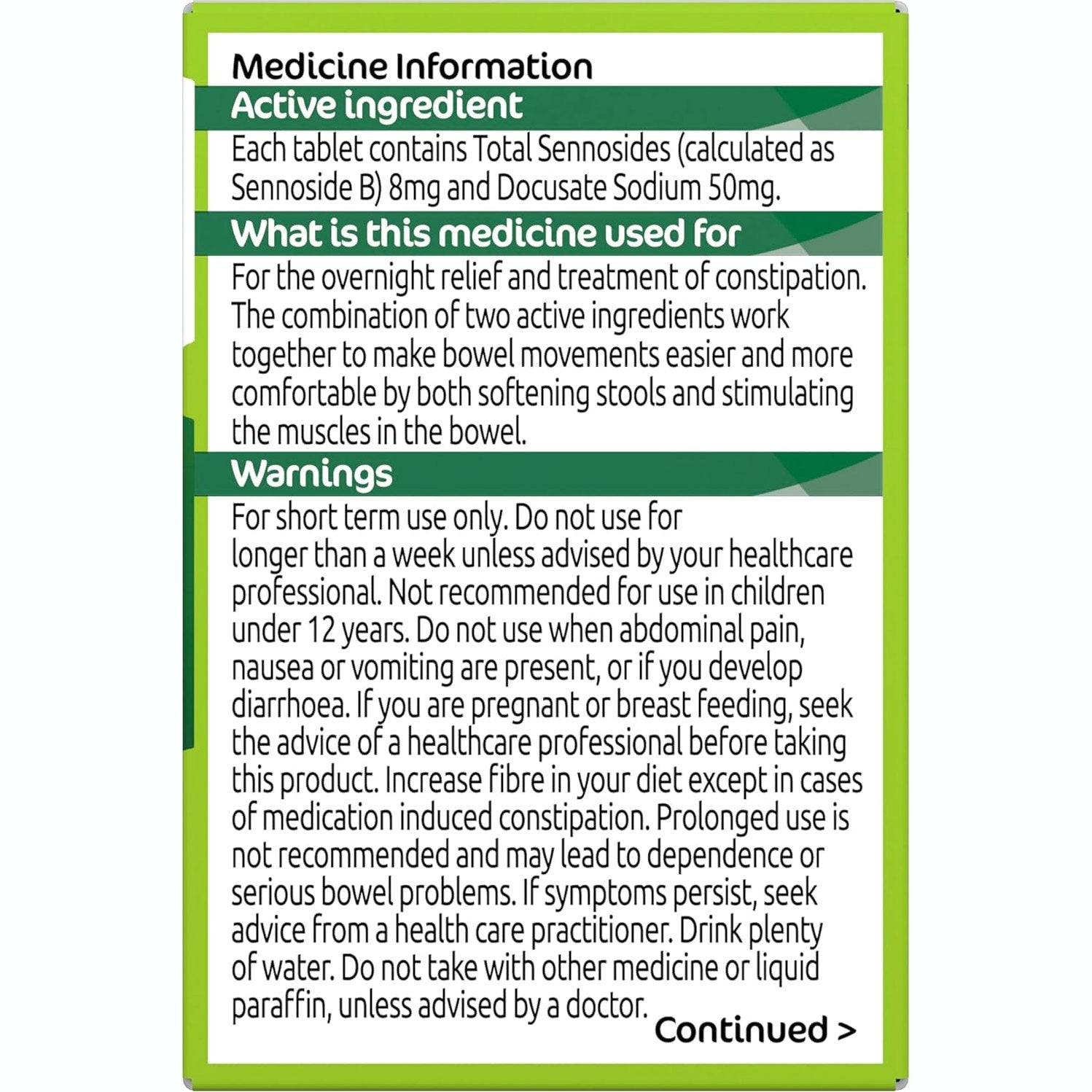 Senokot Dual Action With Softener 90 Tablets