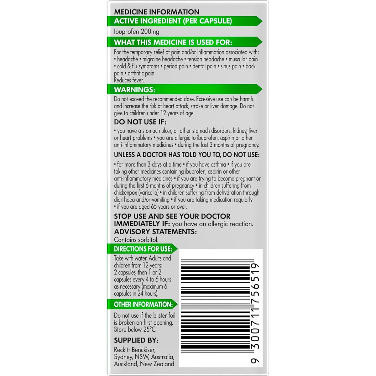 Nurofen Zavance Mini Liquid Capsules 16