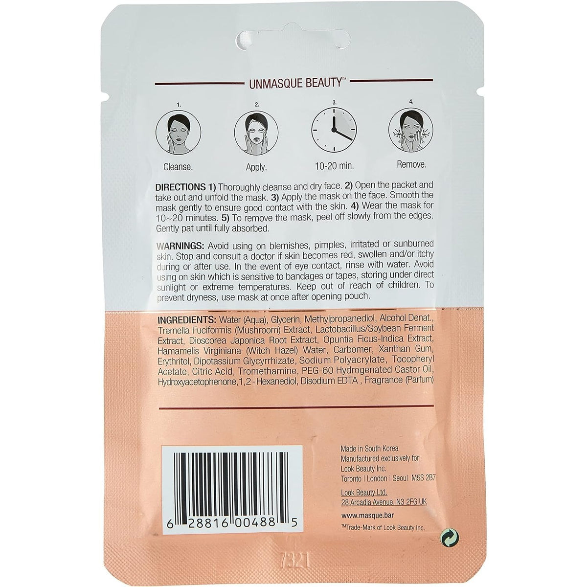 Mb Rose Gold Foil Sheet Mask 30ml