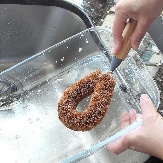 White Magic Eco Basics Coconut Dish Brush 1Pk Pack of 6