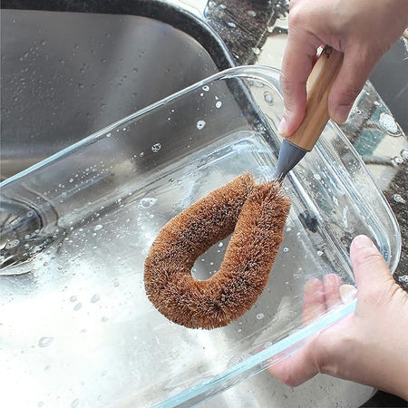 White Magic Eco Basics Coconut Dish Brush 1Pk Pack of 6