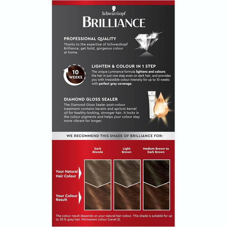 Schwarzkopf Brilliance L68 Cinnamon Brown