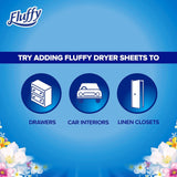 Fluffy Fabric Softener Dryer Sheets Field flowers 40 Pack