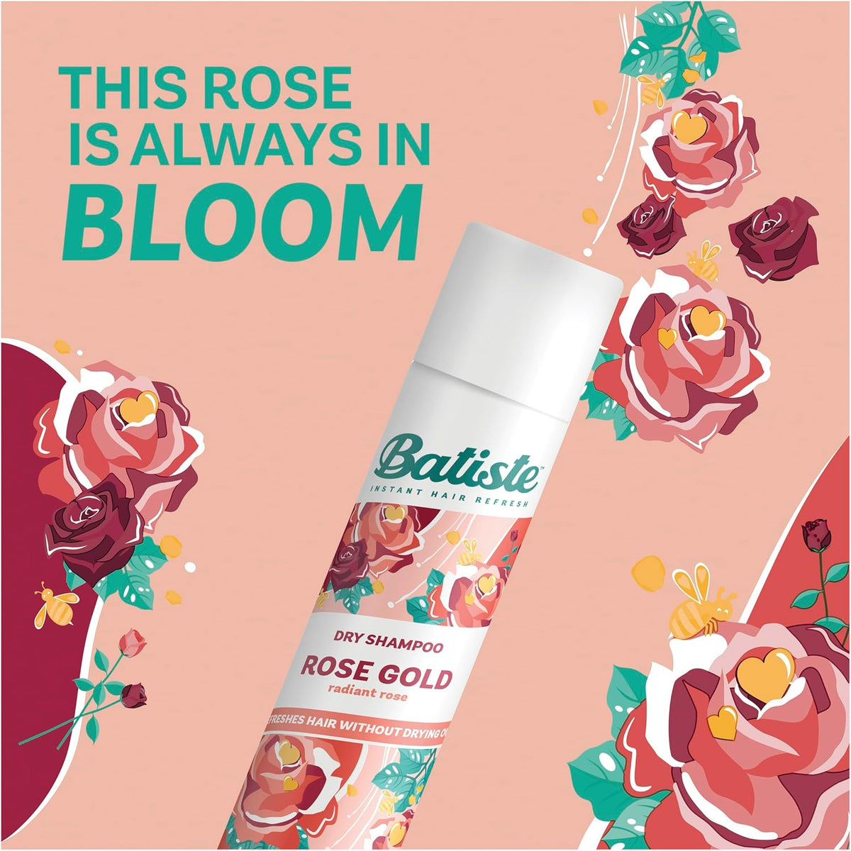 Batiste Dry Shampoo Rose Gold 350ml