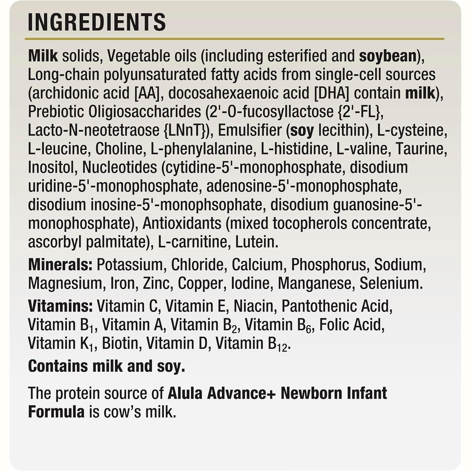 Alula Advance+ Stage 1 Premium Newborn Infant Formula 0-6 Months 800g