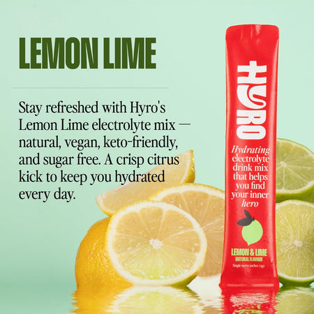 Hyro Electrolyte Sachets Lemon Lime Hasta 15x4g