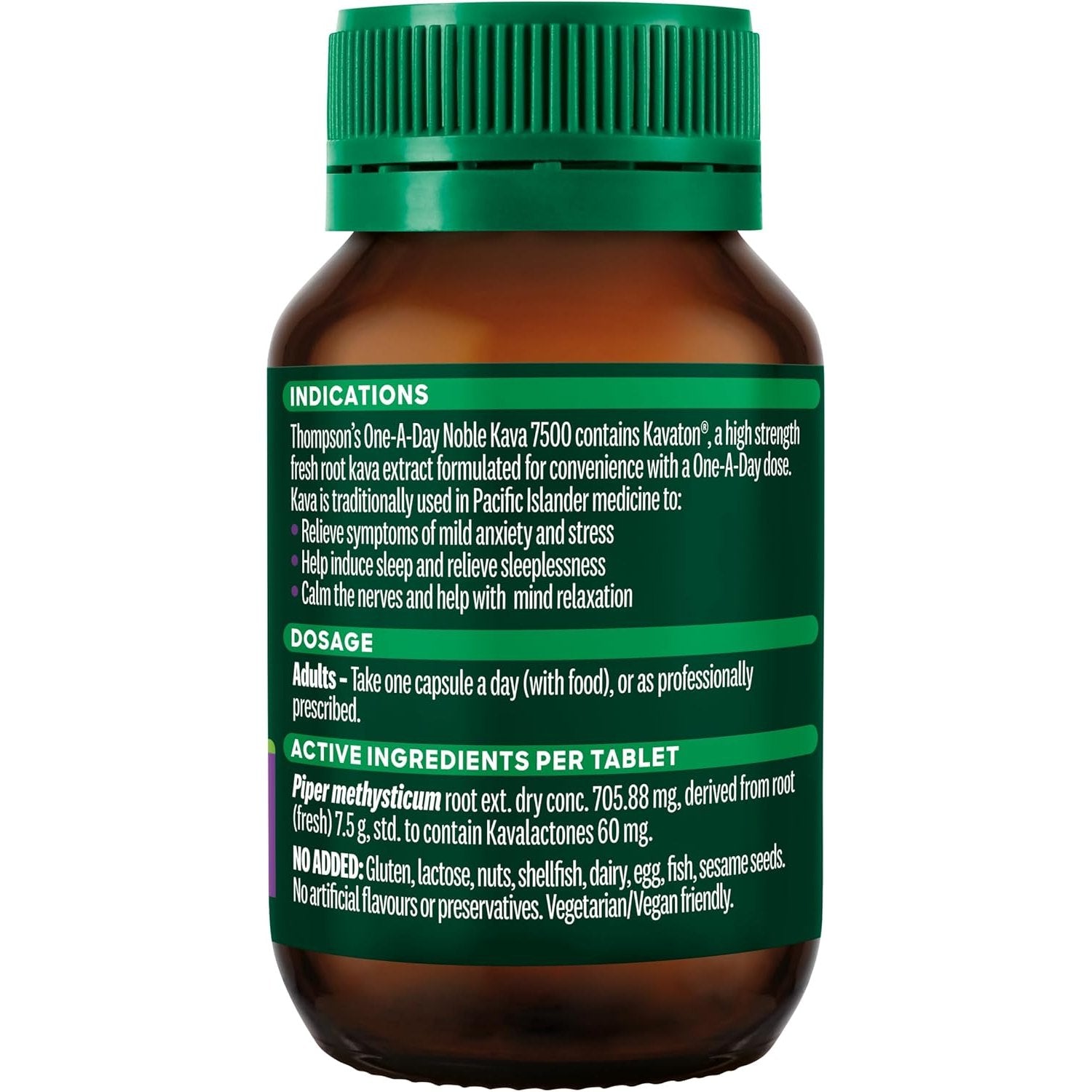 Thompsons One-a-day Noble Kava 7500 30c