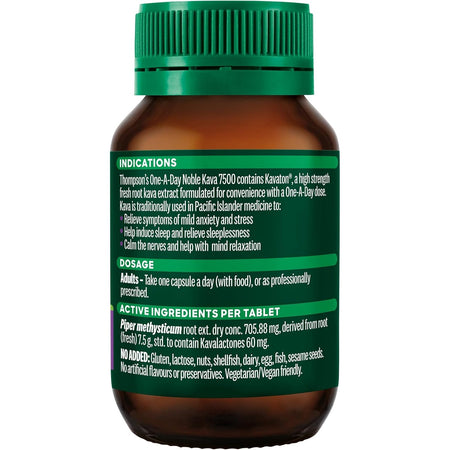 Thompsons One-a-day Noble Kava 7500 30c