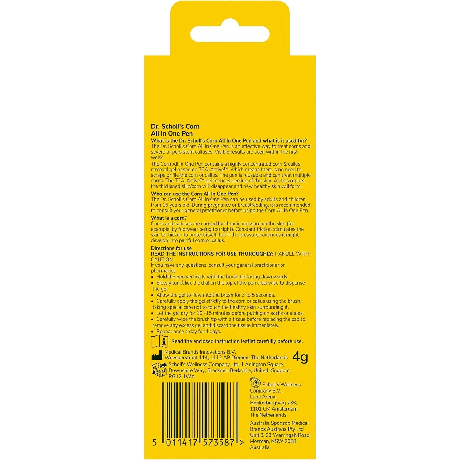 Scholl Corn All In One Pen 4g