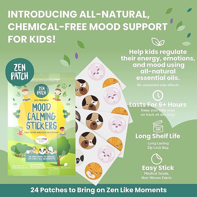 The Natural Patch Co. ZenPatch Organic Mood Calming Stickers x 24 Pack