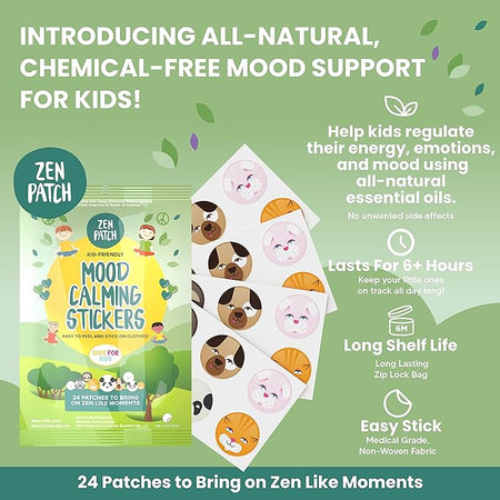 The Natural Patch Co. ZenPatch Organic Mood Calming Stickers x 24 Pack