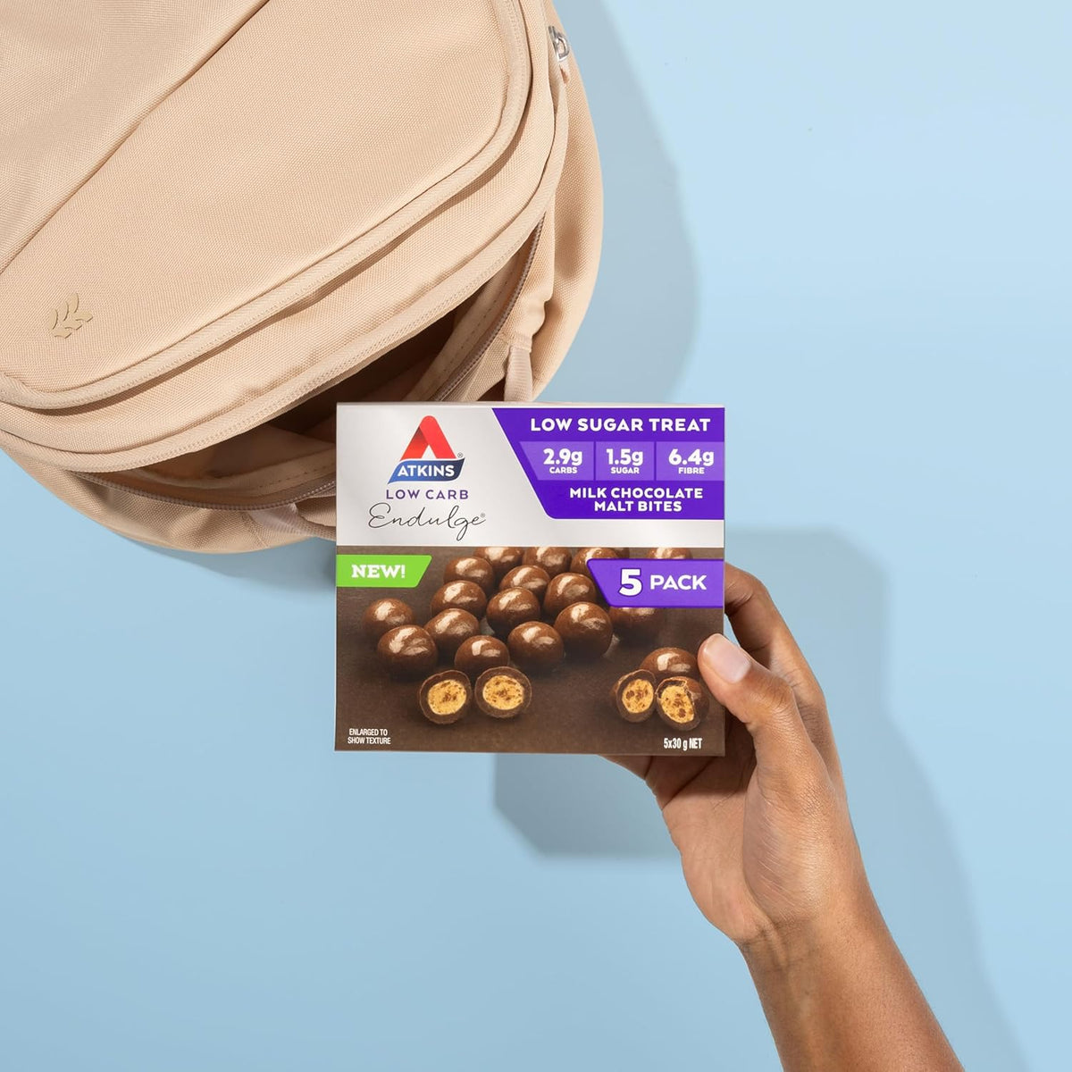 Atkins Milk Chocolate Malt Bites 5 Pack