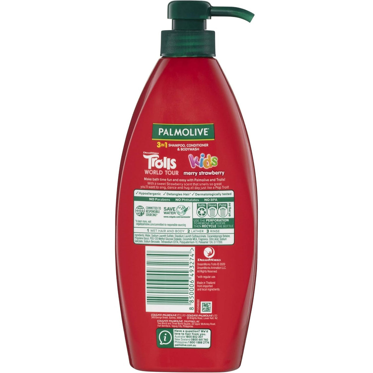 Palmolive Kids 3 In 1 Merry Strawberry 700ml
