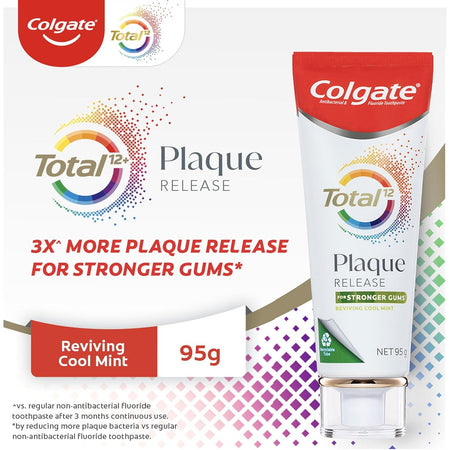 Colgate Total Plaque Release Toothpaste Reviving Cool Mint 95g
