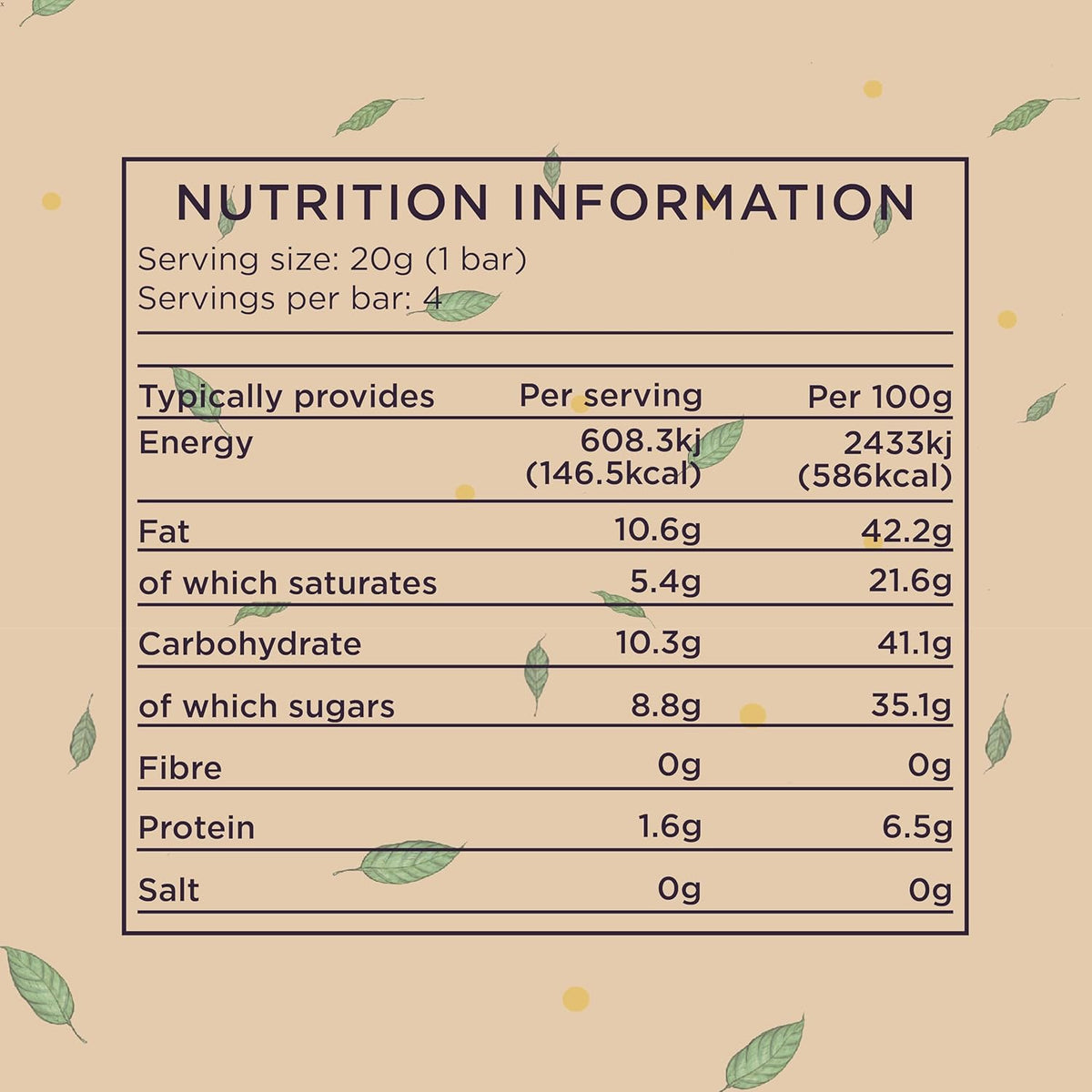 Bennetto Organic Dark Chocolate Toasted Hazelnut 12x80g