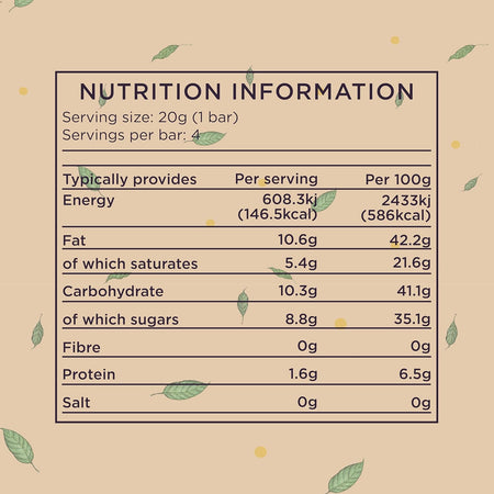 Bennetto Organic Dark Chocolate Toasted Hazelnut 12x80g