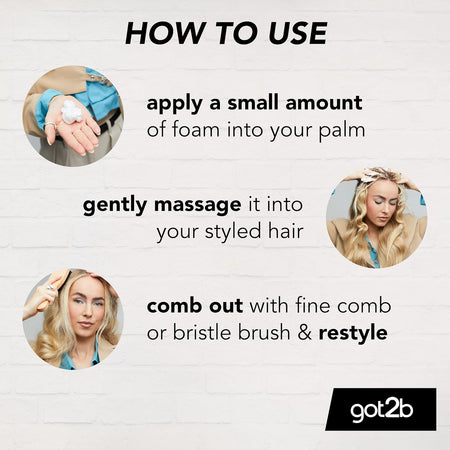 Got2b Un-glued Hair Styling & Hair Spray Remover Foam 150ML