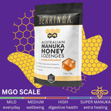 Berringa Australian Manuka Honey Lozenges Lemon & Menthol (made with MGO 900+) x 30 Pack (150g)