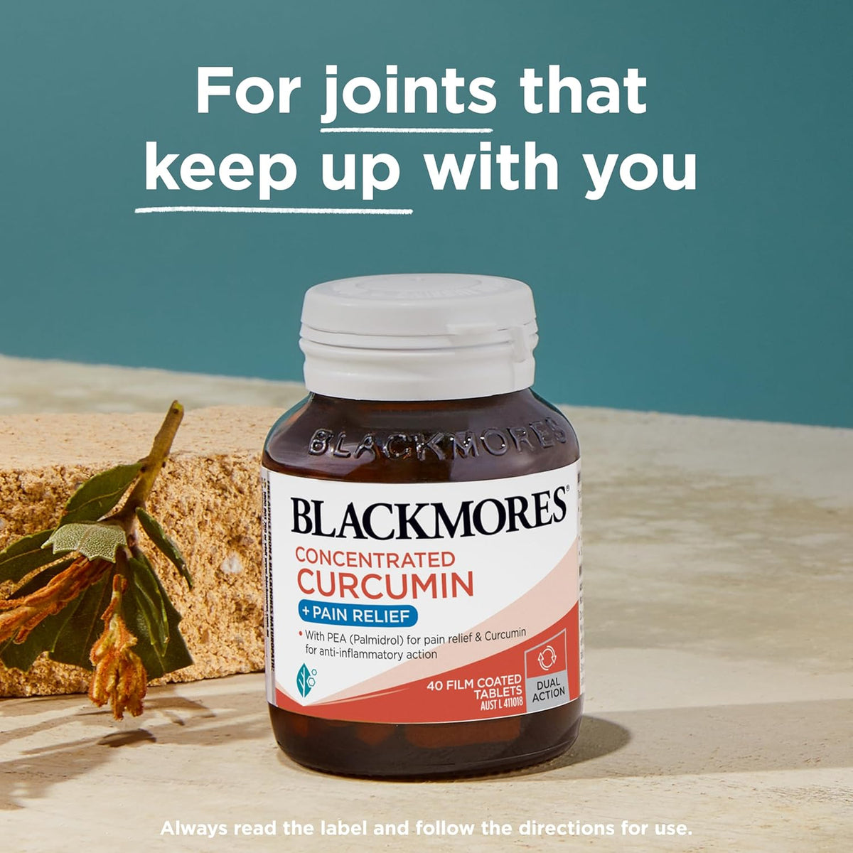 Blackmores Concentrated Curcumin + Pain Relief 40 Tablets