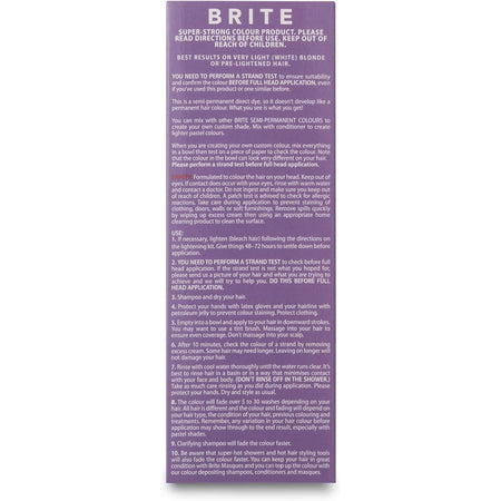Brite Organix Semi Permanent Hair colour Purple 75ml
