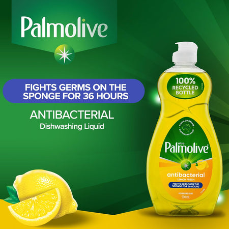 Palmolive Dishwashing Liquid Antibacterial Lemon Ultra 500ml