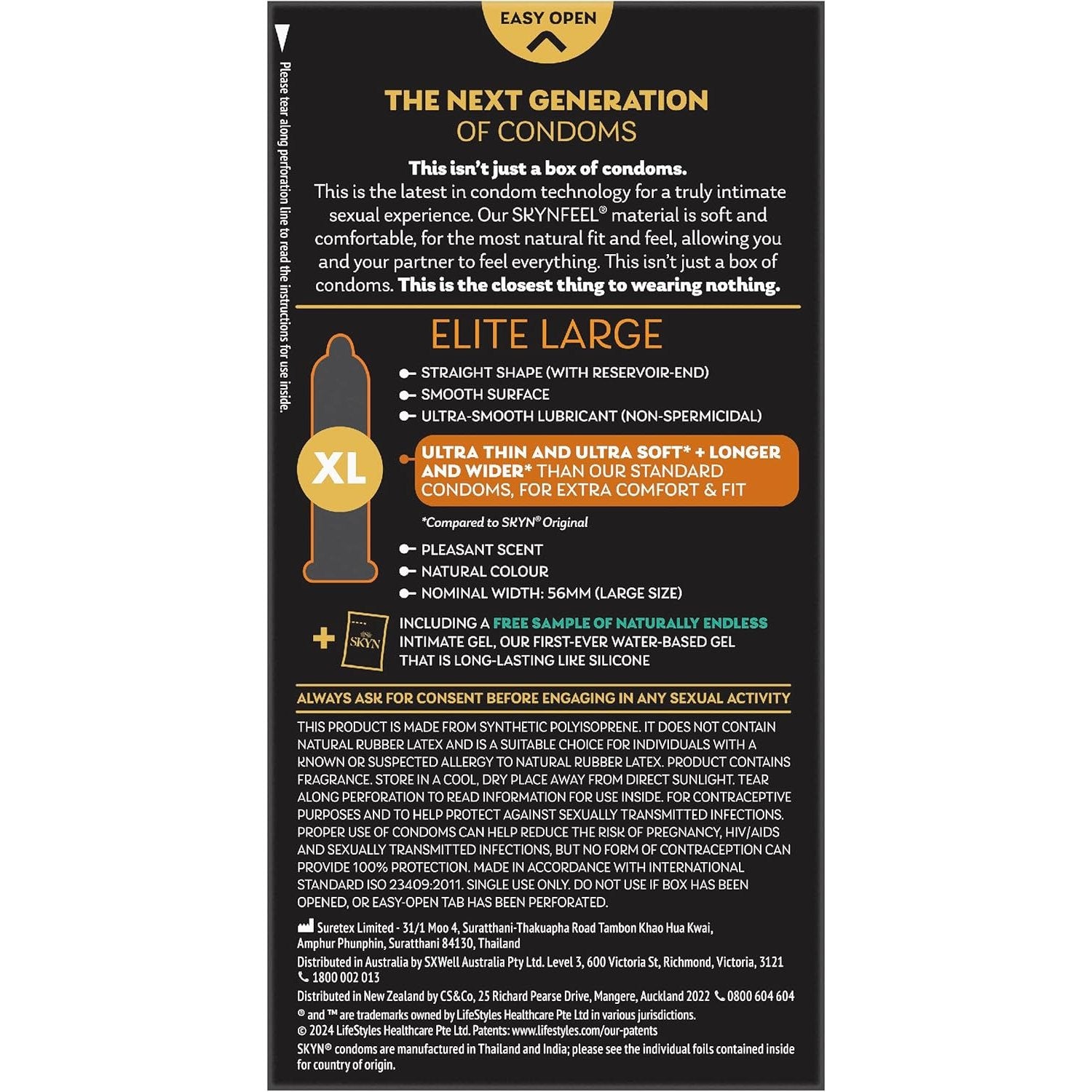 Skyn Large Soft Non Latex Condoms 10 Pack