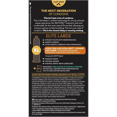 Skyn Large Soft Non Latex Condoms 10 Pack