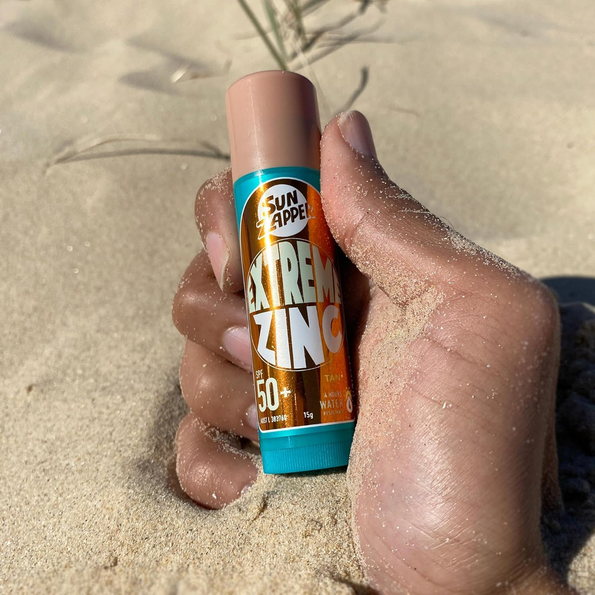 SUN ZAPPER EXT ZINC STICK 15G TAN